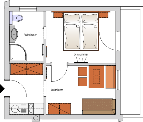 Skizze Appartement 2