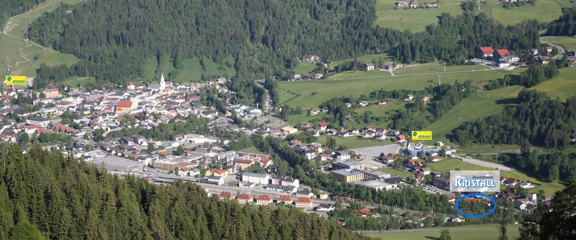 Schladming mit Appartementhaus Kristall